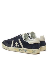 Premiata Sneakersy Bonnie 6898 Granatowy. Kolor: niebieski. Materiał: skóra, zamsz #4