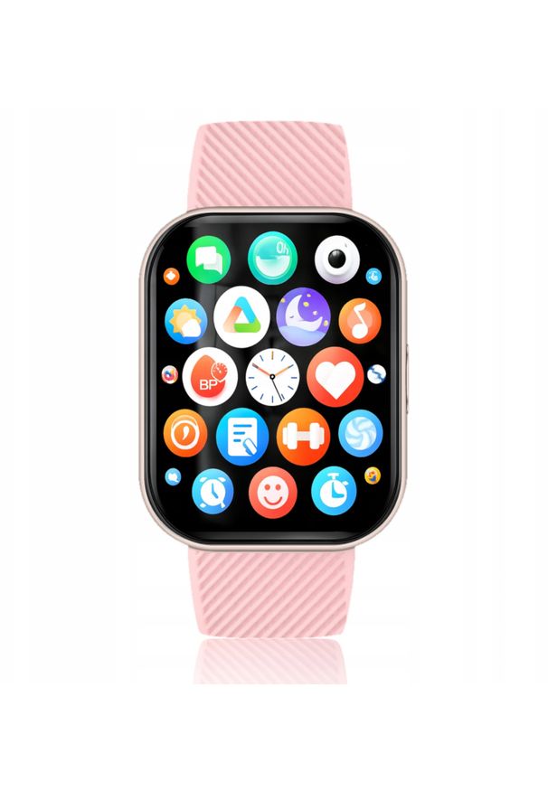 Smartwatch Wenom Smartwatch męski / damski - rozmowy, sport, zdrowie, IP68, Różowy Ciśnienie. Rodzaj zegarka: smartwatch. Kolor: różowy. Styl: sportowy