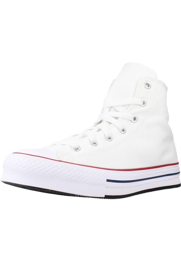 Converse - Buty CONVERSE CHUCK TAYLOR ALL STAR EVA LIFT HI Biały. Kolor: czerwony, biały, niebieski, wielokolorowy. Materiał: tkanina. Model: Converse All Star