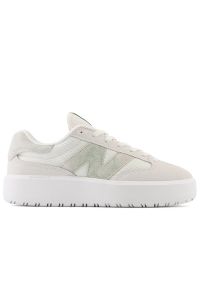 Buty New Balance CT302CTB - białe. Okazja: na co dzień. Kolor: biały. Materiał: guma, zamsz, materiał, skóra. Szerokość cholewki: normalna. Obcas: na platformie
