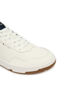 TOMMY HILFIGER - Tommy Hilfiger Sneakersy Th Basket Core Lite Lth FM0FM05713 Biały. Kolor: biały. Materiał: skóra #4
