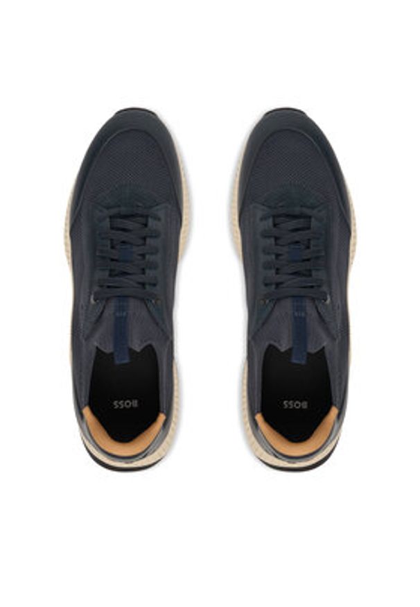 BOSS Sneakersy Ttnm Evo 50552911 Granatowy. Kolor: niebieski. Materiał: materiał