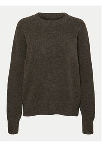 Vero Moda Sweter Boom 10320463 Brązowy Loose Fit. Kolor: brązowy. Materiał: syntetyk