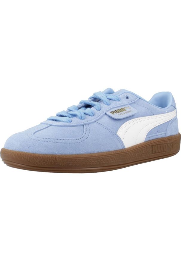 Tenisówki Puma Model Palermo Kolor Niebieski. Kolor: niebieski. Materiał: skóra, materiał, syntetyk, tkanina, guma. Sport: turystyka piesza