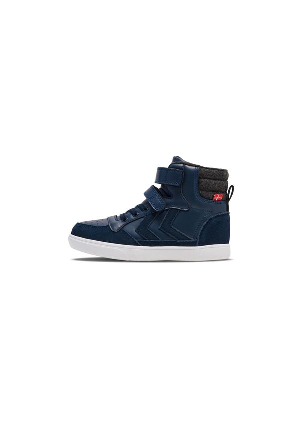 Buty do chodzenia dla dzieci high top Hummel Stadil Pro Winter. Kolor: niebieski. Sport: turystyka piesza