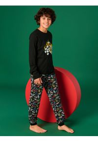 Sinsay - Piżama Hot Wheels - czarny. Kolor: czarny. Materiał: bawełna. Długość: długie #1