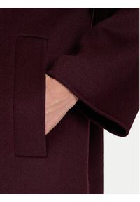 ViCOLO Płaszcz wełniany TF0003 Bordowy Regular Fit. Kolor: czerwony. Materiał: syntetyk