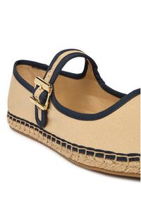 TOMMY HILFIGER - Tommy Hilfiger Espadryle Buckle Maryjane Espadrille FW0FW09239 Brązowy. Kolor: brązowy. Materiał: materiał #5