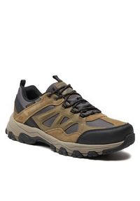 skechers - Skechers Sneakersy 66275 Khaki. Kolor: brązowy. Materiał: materiał #2