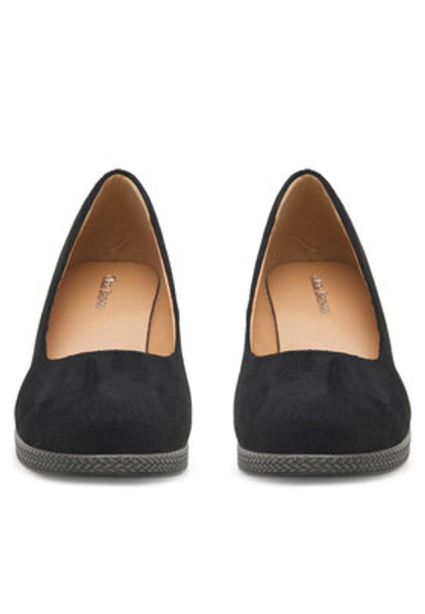 Clara Barson Półbuty WYL3760-2 Czarny. Kolor: czarny. Materiał: materiał