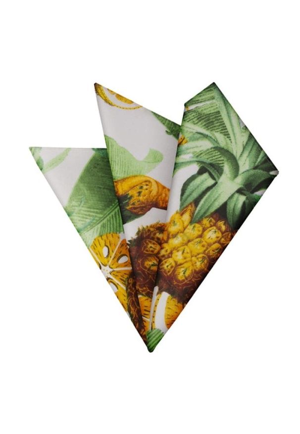 Poszetka Bawełniana - His Story - Papuga, Ananas, Dżungla. Kolor: wielokolorowy. Materiał: bawełna