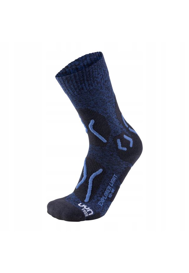 UYN - Skarpety trekkingowe męskie Uyn Trekking Explorer Light Socks. Kolor: niebieski. Sport: turystyka piesza