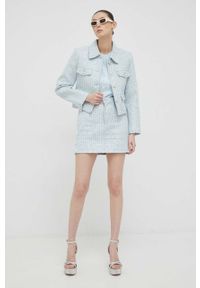 Miss Sixty kurtka damska kolor niebieski przejściowa. Okazja: na co dzień. Kolor: niebieski. Styl: casual #4