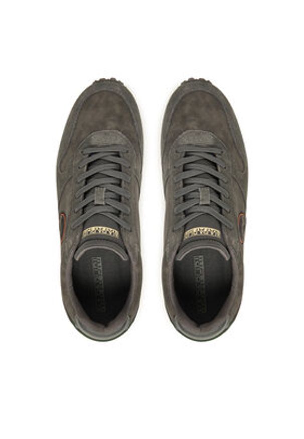 Napapijri Sneakersy Uomo NP0A88X3 Szary. Kolor: szary. Materiał: skóra, zamsz
