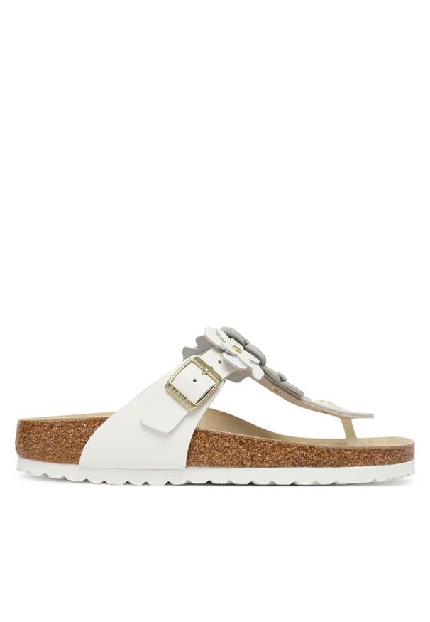 Birkenstock Japonki Gizeh 1026735 Biały. Kolor: biały. Materiał: skóra
