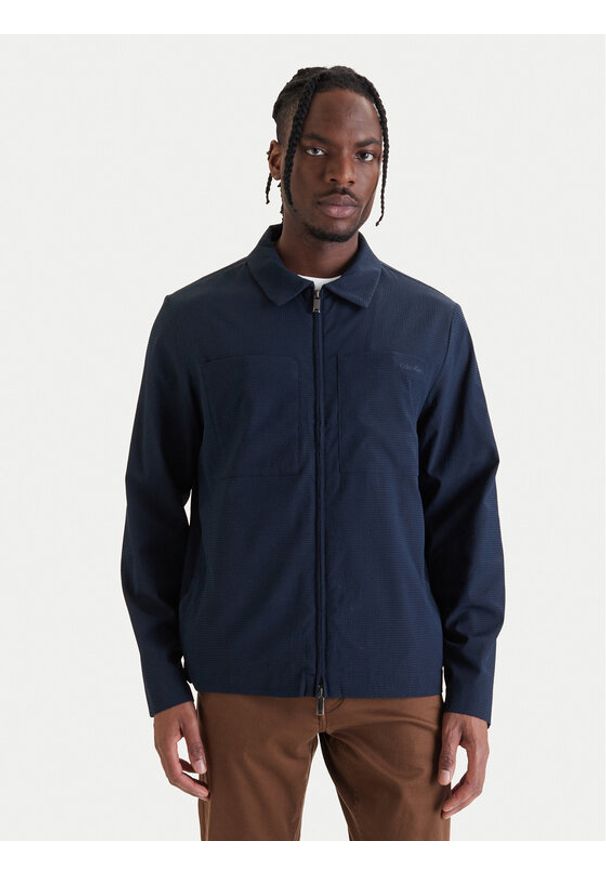 Calvin Klein Kurtka przejściowa LV04LF424G Granatowy Regular Fit. Kolor: niebieski. Materiał: syntetyk