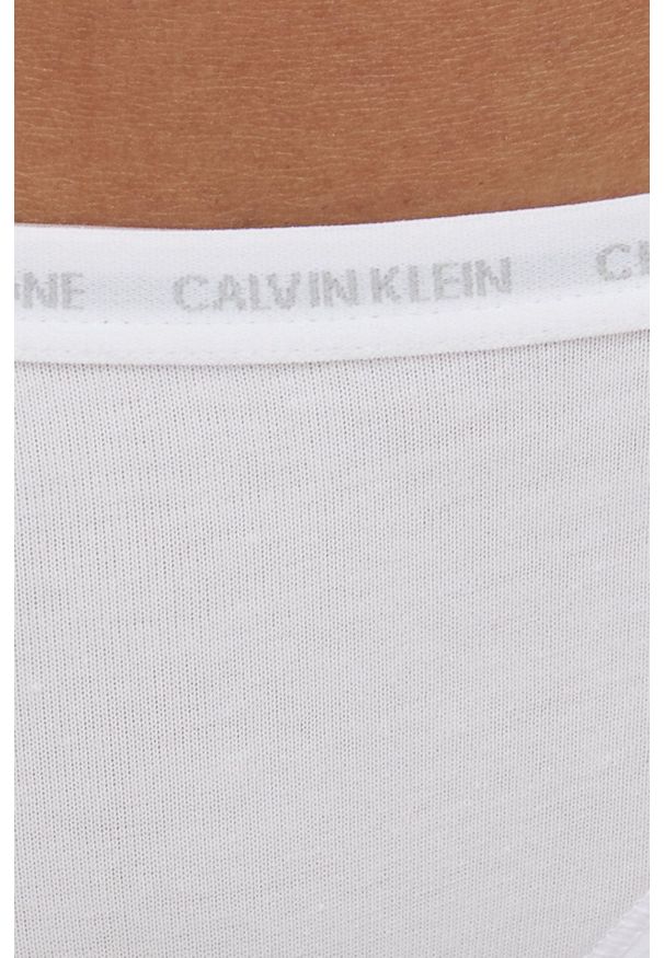 Calvin Klein Underwear - Figi (2-pack). Kolor: biały. Materiał: dzianina, materiał