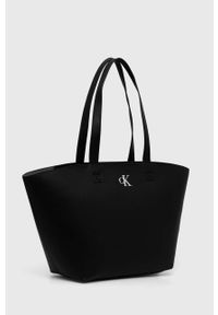 Calvin Klein Jeans torebka kolor czarny. Kolor: czarny #5