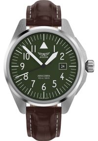 AVIATOR - Zegarek Aviator Zegarek męski Aviator V.1.38.0.319.4 brązowy. Kolor: brązowy #1