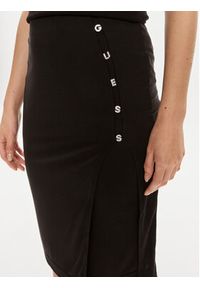 Guess Spódnica midi Elis W4YD53 KAQL2 Czarny Slim Fit. Kolor: czarny