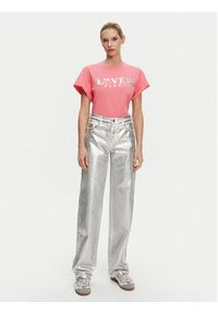 Pinko - PINKO T-Shirt 104605 A2D1 N55 Różowy Regular Fit. Kolor: różowy. Materiał: bawełna #5