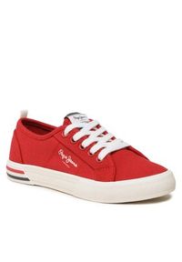 Pepe Jeans Sneakersy Brady Basic Boy PBS30549 Czerwony. Kolor: czerwony. Materiał: materiał