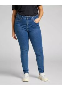 Lee - LEE SUPER HIGH SCARLETT DAMSKIE SPODNIE JEANSOWE JEANSY MID EVITA L32GPVYW 112107492