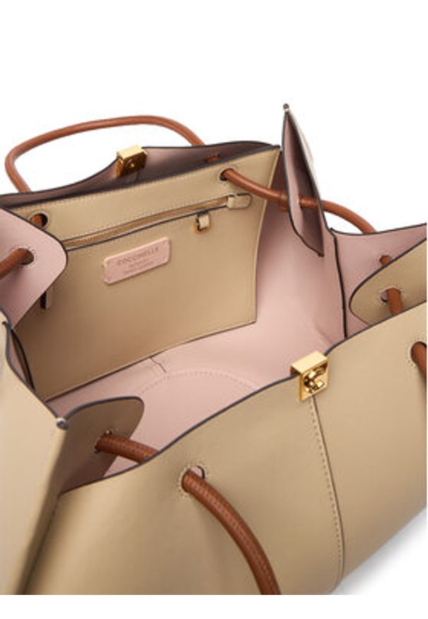 Coccinelle Torebka U2L Coccinellekamy E1 U2L 11 02 01 Beżowy. Kolor: beżowy. Materiał: skórzane