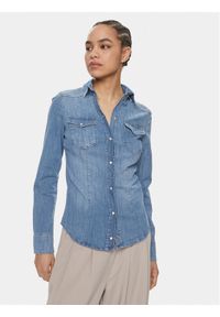 Liu Jo Koszula jeansowa Camicia M/L Cover UXX046 D4051 Niebieski Slim Fit. Kolor: niebieski. Materiał: bawełna #1