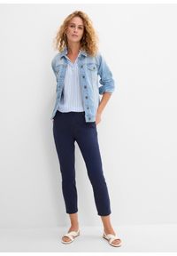 bonprix - Spodnie 7/8, high waist. Stan: podwyższony. Kolor: niebieski #3