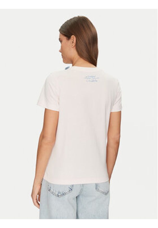 Guess T-Shirt W5GI03I3Z14 Różowy Regular Fit. Kolor: różowy. Materiał: bawełna