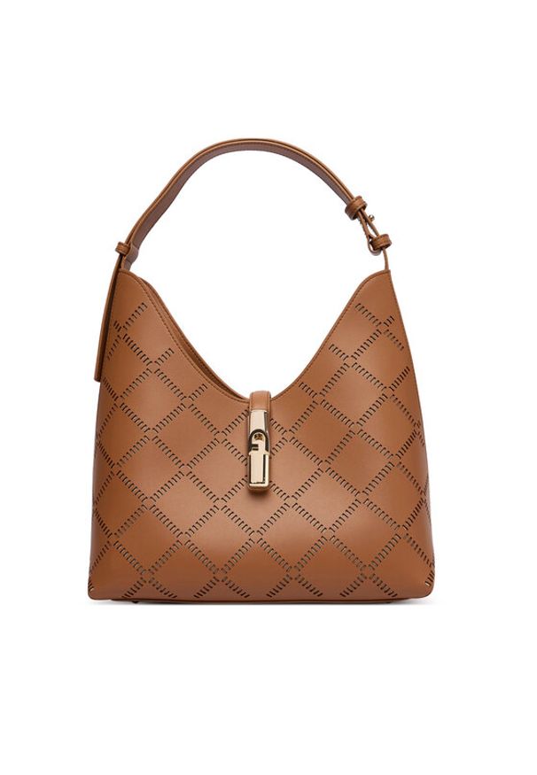 Furla Torebka Goccia M WB01499 BX3947 KH RY000 Brązowy. Kolor: brązowy. Materiał: skórzane