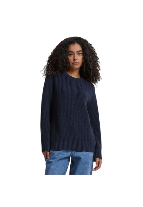 Sweter damski Urban Classics Rib. Kolor: niebieski. Materiał: polar. Sezon: zima