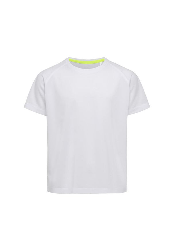 Stedman - Koszulka Dziecięca/dziecięca Raglan Active T-shirt. Kolor: biały. Długość rękawa: raglanowy rękaw