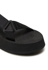 Calvin Klein Jeans Sandały Sandal Velcro Webbing In Mtl YW0YW01480 Czarny. Kolor: czarny. Materiał: materiał #3