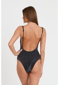 Karl Lagerfeld - KARL LAGERFELD Czarny damski jednoczęściowy strój kąpielowy Hotel Karl Lurex, Rozmiar S. Kolor: czarny #4