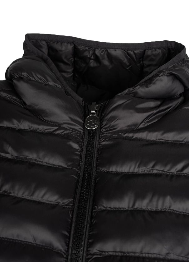 Invicta Kurtka | 4431449 | Kobieta | Czarny. Okazja: na co dzień. Typ kołnierza: kaptur. Kolor: czarny. Materiał: poliamid. Wzór: aplikacja. Styl: casual