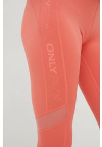 Only Play legginsy treningowe damskie kolor różowy z nadrukiem. Kolor: różowy. Materiał: skóra, dzianina. Wzór: nadruk #3