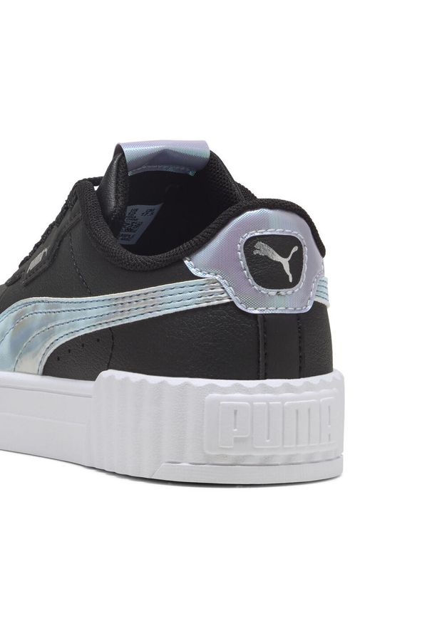 Puma - Dziecięce sneakersy Carina 3.0 Space Belle PUMA Black Cool Blue. Kolor: czarny, niebieski, wielokolorowy. Sport: turystyka piesza, tenis