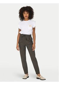 only - ONLY Spodnie materiałowe Poptrash 15330800 Szary Regular Fit. Kolor: szary. Materiał: syntetyk #3