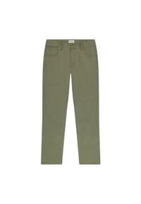 Wrangler - WRANGLER GREENSBORO MĘSKIE SPODNIE MATERIAŁOWE MATERIAŁ OLIVE W112350800 #6