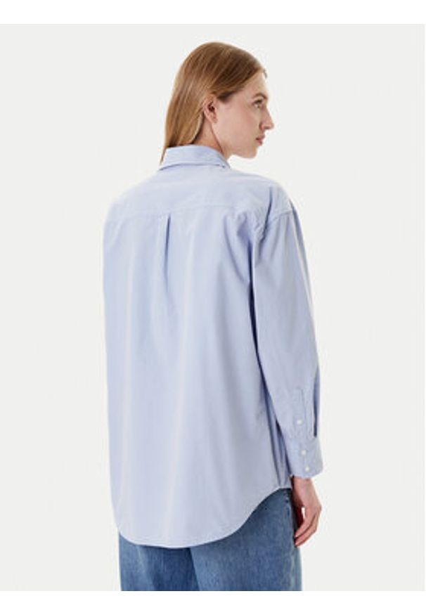 Guess Jeans Koszula W4YH22 WGCF1 Niebieski Relaxed Fit. Kolor: niebieski. Materiał: bawełna