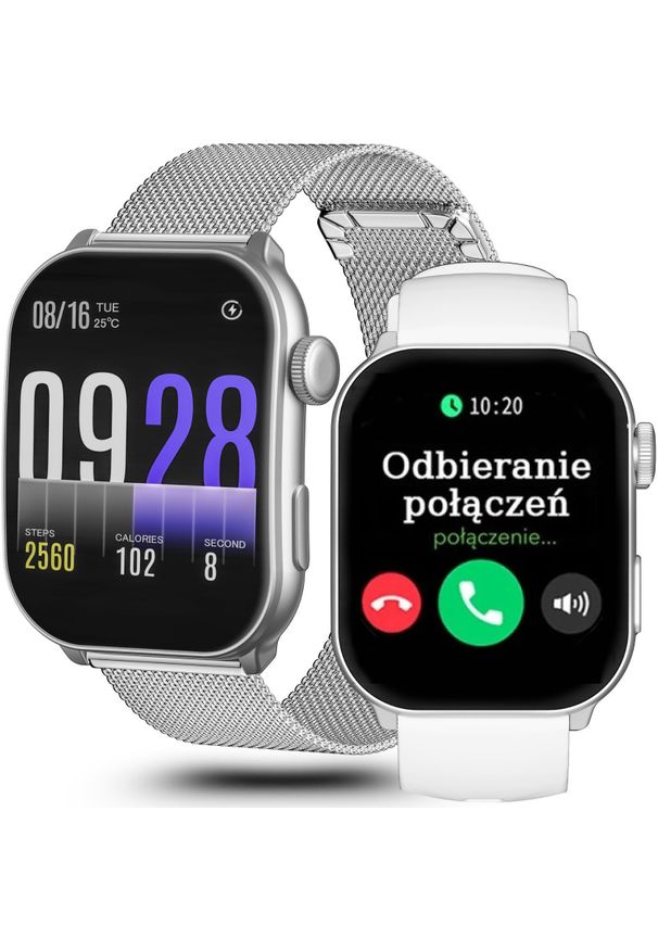 Gravity - Zegarek SMARTWATCH GRAVITY GT28-9 SR/SR/WH. Rodzaj zegarka: smartwatch