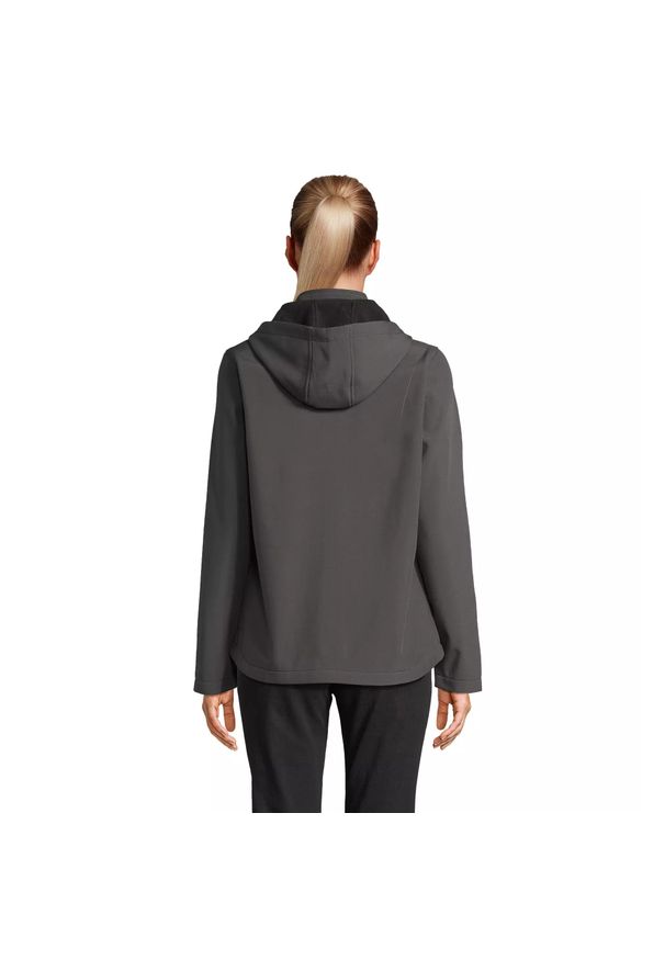 SOL'S - Damska kurtka z kapturem Sol's Race. Typ kołnierza: kaptur. Kolor: szary, brązowy, wielokolorowy. Materiał: materiał