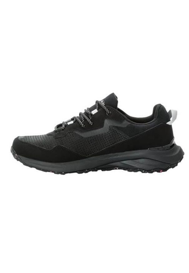 Buty do chodzenia męskie Jack Wolfskin Dromoventure Low. Zapięcie: sznurówki. Kolor: czarny. Materiał: materiał, tkanina, syntetyk. Szerokość cholewki: normalna. Sport: turystyka piesza