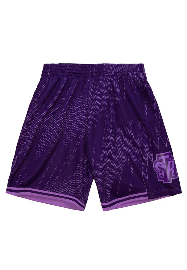 Mitchell & Ness - Krótka Toronto Raptors Monochrome Swingman. Kolor: fioletowy. Długość: krótkie. Sport: fitness, koszykówka