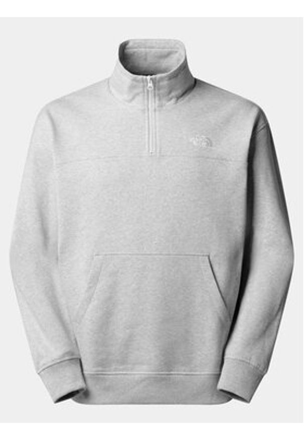 The North Face Bluza Essential NF0A87FC Szary Relaxed Fit. Kolor: szary. Materiał: syntetyk, bawełna