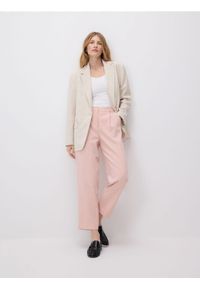 Reserved - Jednorzędowa marynarka z wiskozą - wielobarwny. Materiał: wiskoza. Styl: klasyczny #1