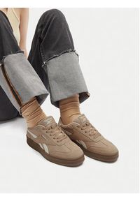Reebok Sneakersy FORTE LOUNGER DOUBLE UP AR30255WTCC Brązowy. Kolor: brązowy. Materiał: zamsz, skóra #5