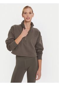 GIRLFRIEND COLLECTIVE - Girlfriend Collective Bluza Vega 2024 Beżowy Relaxed Fit. Kolor: beżowy. Materiał: syntetyk